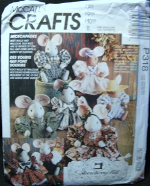 MCCALLS P318 CRAFT SEWING PATTERN-Micecapades size 15&acirc;��