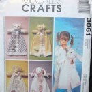 MCCALLS 3061 CRAFT SEWING PATTERN FOR BLANKET BUDDIES