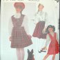 MCCALL'S  2104 Sewing Pattern Girls Skirt,  Bibs  & Blouse Size 12