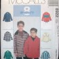 MCCALLS  8922 Sewing Pattern for Children's & Boys Pullover Tops SZ 4,5,6