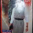 BUTTERICK 6322 SEWING PATTERN FOR MISSES JUMPER AND TOP SIZE 6-14