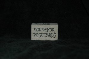 SOUVENIR POSTCARDS WOOD MOUNTED RUBBER STAMP