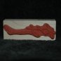 ART JOURNAL WOOD MOUNTED RUBBER STAMP