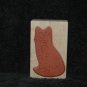 STAMP ROSA CAT WOOD MOUNTED RUBBER STAMP