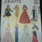 McCall's 8552 Craft Sewing Pattern for 11 1/2"  Doll Dresses