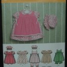SIMPLICITY 4709 SEWING PATTERN FOR BABIES' DRESSES xxs,xs,s,m,l