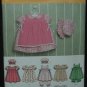 SIMPLICITY 4709 SEWING PATTERN FOR BABIES' DRESSES xxs,xs,s,m,l