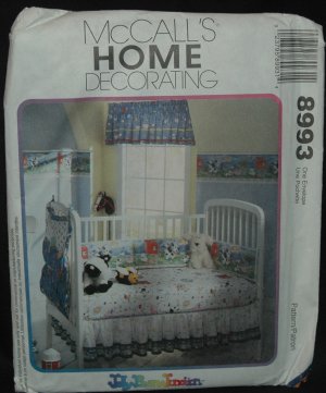 MCCALL'sS 8993 SEWING PATTERN FOR  HOME DECORATING - BABY'S ROOM