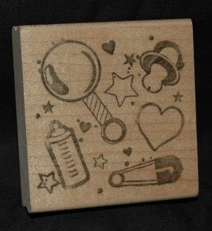 BABY ITEMS RUBBER STAMP