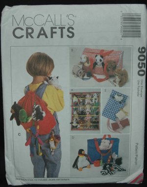 MCCALL'S 9050 CRAFT SEWING PATTERN FOR BEANIE BAG ACCESSORIES