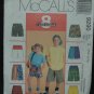 MCCALL'S 9290 Sewing Pattern for Boys' and Girls Shorts & Backpack 7-14