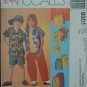 MCCALL'S 9301 Sewing Pattern for Children's Shirt, Tank Top, Pull-On Pants or Shorts & Hat