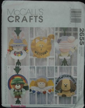 MCCALL'S 2655 SEWING PATTERN FOR - STRAW HAT WREATHS