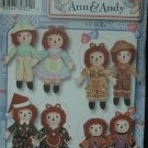 Simplicity 3945 Craft  Sewing Pattern for Raggedy Ann & Andy Doll &  Clothes