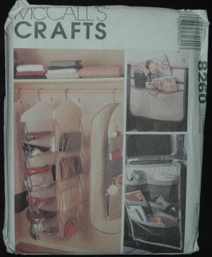 MCCALLS 8260 SEWING PATTERN FOR ORGANIZERS PATTERN