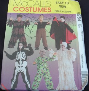 MCCALLS  8954 CHILDRENS' & BOYS SCARY COSTUMES