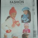 McCalls M5772 CHILDRENS', BOYS', GIRLS' HATS, SCARVES AND MITTENS