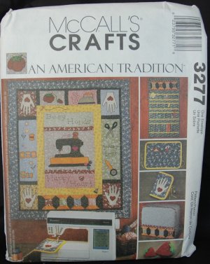 MCCALLS 3277 CRAFT PATTERN - SEWING ROOM ACCESSORIES