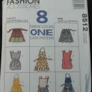 MCCALLS 8512  MISSES' PATTERN - APRON