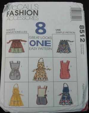 MCCALLS 8512  MISSES' PATTERN - APRON