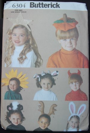 BUTTERICK 6304 KIDS COSTUME HEADBANDS