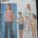 Simplicity 7193 Sewing Pattern for Girls' Plus Tops Skirt & Pants Sz 7-14 Simplicity 7193 Sewing Pattern for Girls' Plus Tops Skirt & Pants Sz 7-14