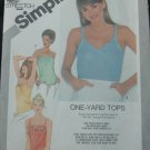 SIMPLICITY 9973 MISSES ONE YARD TOPS SIMPLICITY 9973 MISSES ONE YARD TOPS