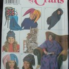 Simplicity 7406 Pattern for Fleece Sitting Bag, Tote, Pillow in a Blanket, Baby Bunting, Hats
