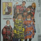 MCCALLS M5771 CRAFT MISSES', MENS, BOY'S & GIRLS PONCHOS, MITTENS & TOTES