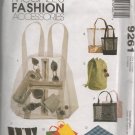 MCCALLS 9261 FASHION ACCESSORIES HAND BAGS