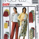 MCCALLS  9349 MISSES' SHIRT, TOP,  WRAP SKIRT IN 2 LENGTHS