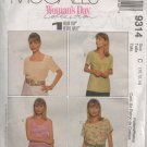 MCCALLS  9314 MISSES' TOPS