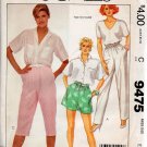 MCCALLS 9475 MISSES'  PANTS OR SHORTS AND KNEE PANTS