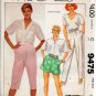 MCCALLS 9475 MISSES'  PANTS OR SHORTS AND KNEE PANTS