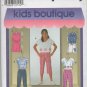 SIMPLICITY 8112 GIRLS' TOP AND CAPRI PANTS OR SHORTS SIZE 12,14,116