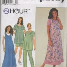 SIMPLICITY 8589 PATTERN FOR MATERNITY TOPS AND CAPRI PANTS OR SHORTS