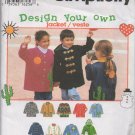 SIMPLICITY 9303 SEWING PATTERN FOR CHILD'S JACKET size 3,4,5,6