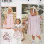 SIMPLICITY 9465 SEWING PATTERN FOR TODDLERS' DRESS AND COAT SIZE 6MOS , 1, 2
