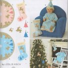 SIMPLICITY 2489 CHRISTMAS SEWING PATTERN FOR BABY BUNTING, HAT & DECORATIONS