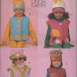 VOGUE 9716 CHILDREN'S APPLIQUED VEST & HATS