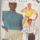 MCCALLS  2208 SEWING PATTERN FOR MISSES' BLOUSE SIZE 8, 10, 12