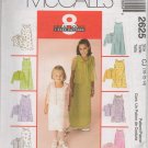 McCalls 2625 Children's and Girl's' Dresses In two lengths and Shirt-Jacket