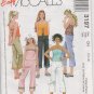 MCCALLS 3197 GIRLS' LINED TOP AND CROPPED PANTS