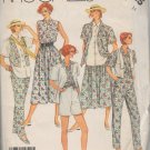 MCCALLS  2525 SEWING PATTERN FOR MISSES' SHIRT, VEST, SKIRT, PANTS AND SHORTS