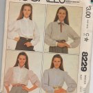 MCCALLS 8229 MISSES' SHIRT Size 10