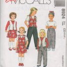 MCCALLS 8924 CHILDRENS' LINED VEST, TOP, PANTS AND SKORT