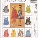 MCCALLS 9291 CHILDRENS' AND GIRLS' DRESS