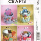 MCCALL'S M4858 CRAFT SEWING PATTERN FOR BUCKET ORGANIZERS