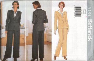 BUTTERICK 5184 MISSES' JACKET & PANTS