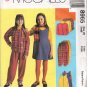 MCCALLS 8965 GIRLS' UNLINED JACKET, JUMPER &  PULL ON  PANTS